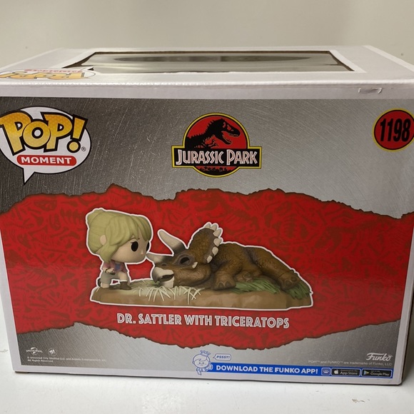 Funko pop moments: Dr. Sattler with Triceratops - Picture 3 of 5
